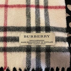 Burberry cashmere scarf - lightly worn.